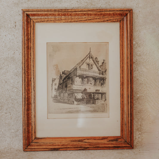 Banbury Cake Shop Etching
