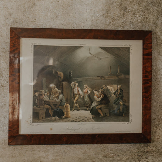 Sunday Night In A Cabin Lithograph
