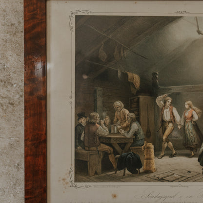 Sunday Night In A Cabin Lithograph