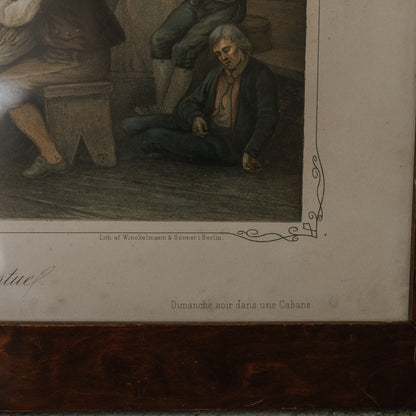 Sunday Night In A Cabin Lithograph