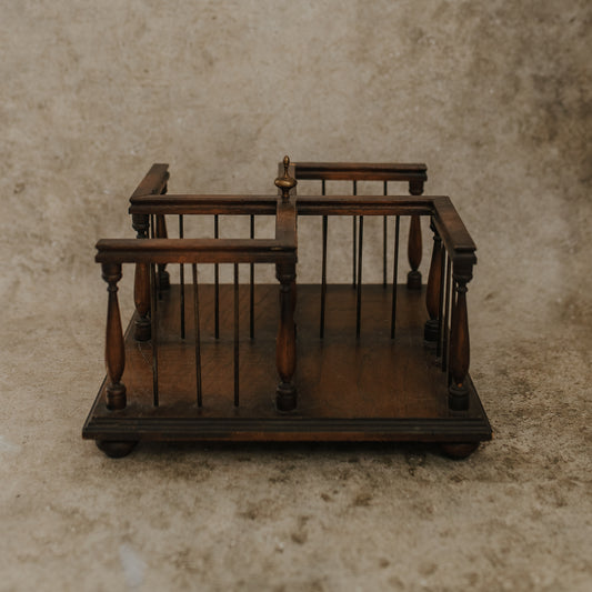 Antique Wooden Book Carousel