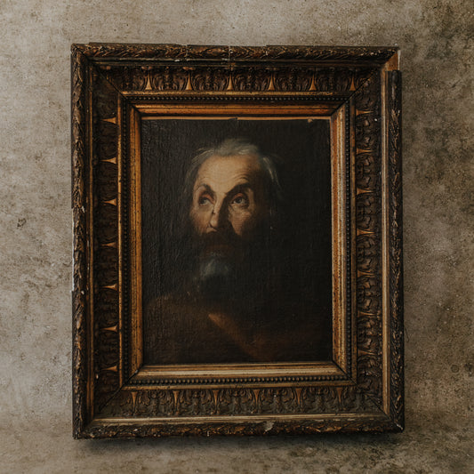 Old Man Oil Painting