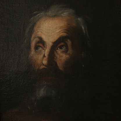 Old Man Oil Painting