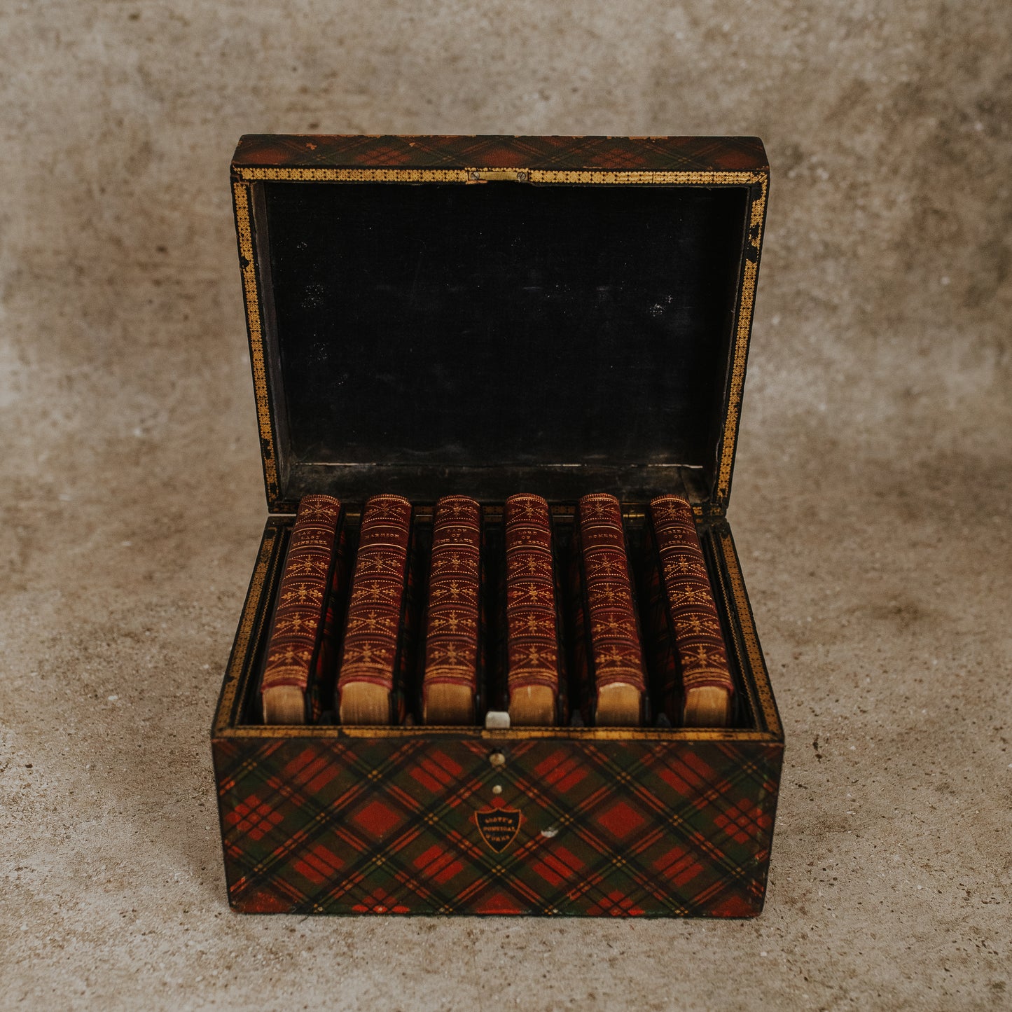 Scott's Poetical Works Tartanware Book Set