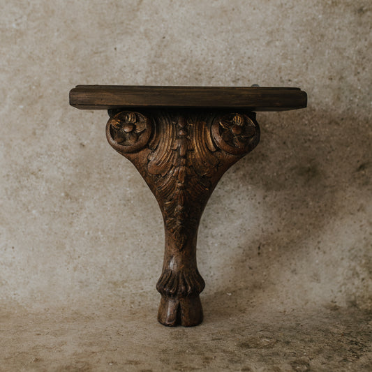 Carved Hoof Salvage Shelf