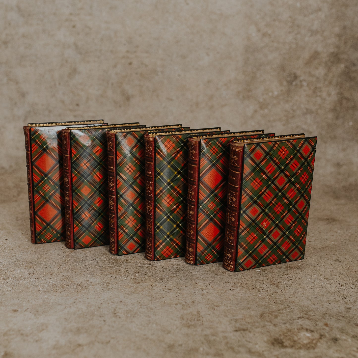 Scott's Poetical Works Tartanware Book Set