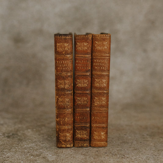 The Poetical Works of John Milton Miniature 3 Vol Set