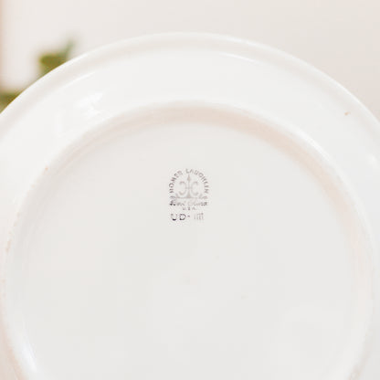 Antique Metal Food Cloche and Restaurant Plate