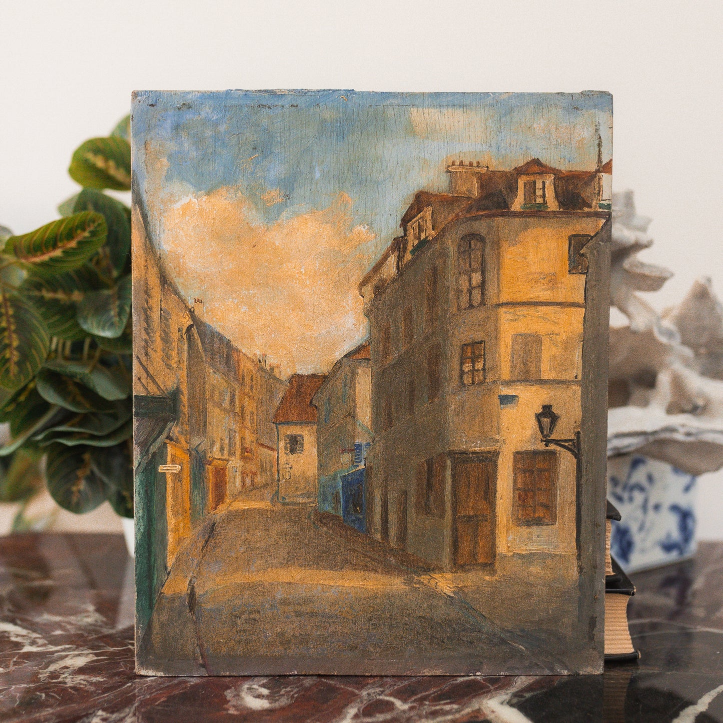 French Street Painting on Board