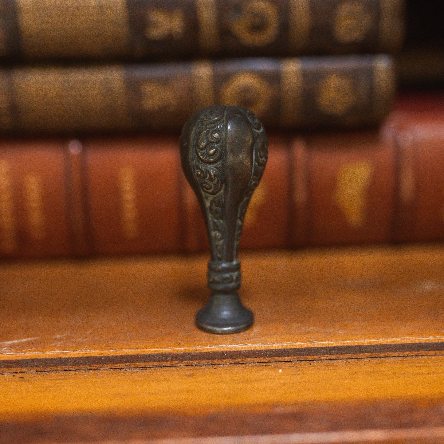 Antique Floral Silver Wax Seal Stamp