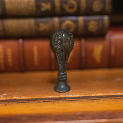 Antique Floral Silver Wax Seal Stamp