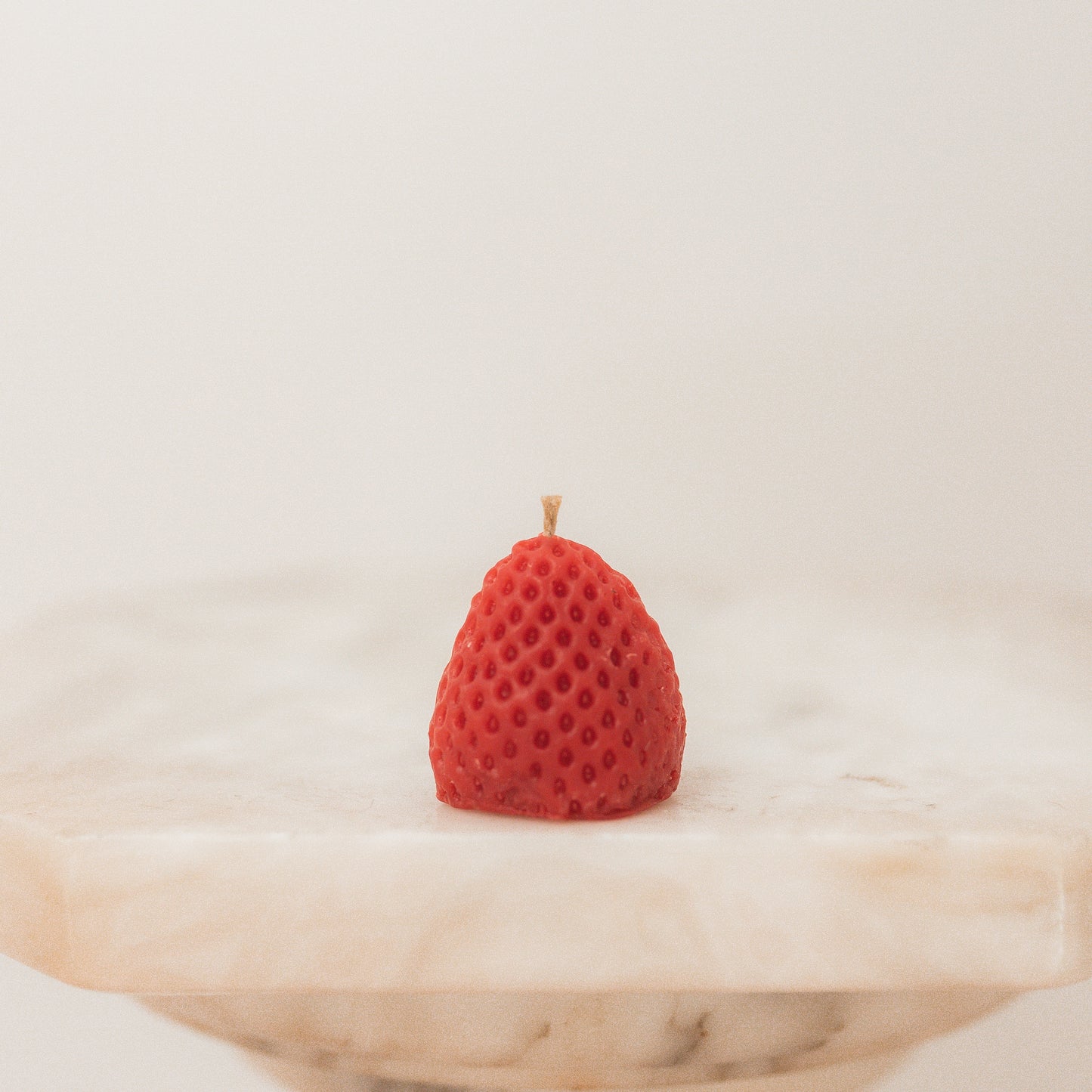 Strawberry Tealight Beeswax Candle