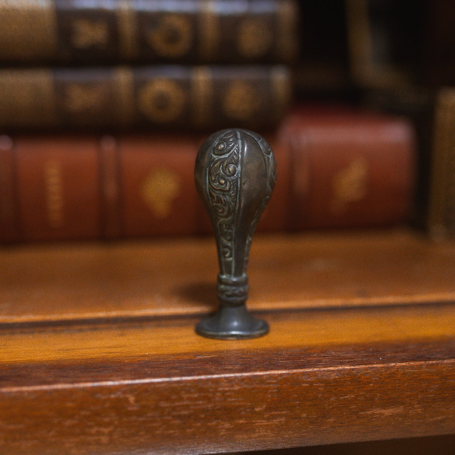 Antique Floral Silver Wax Seal Stamp