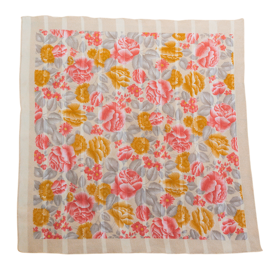 Vintage Floral Scarf