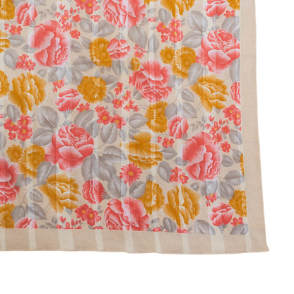 Vintage Floral Scarf