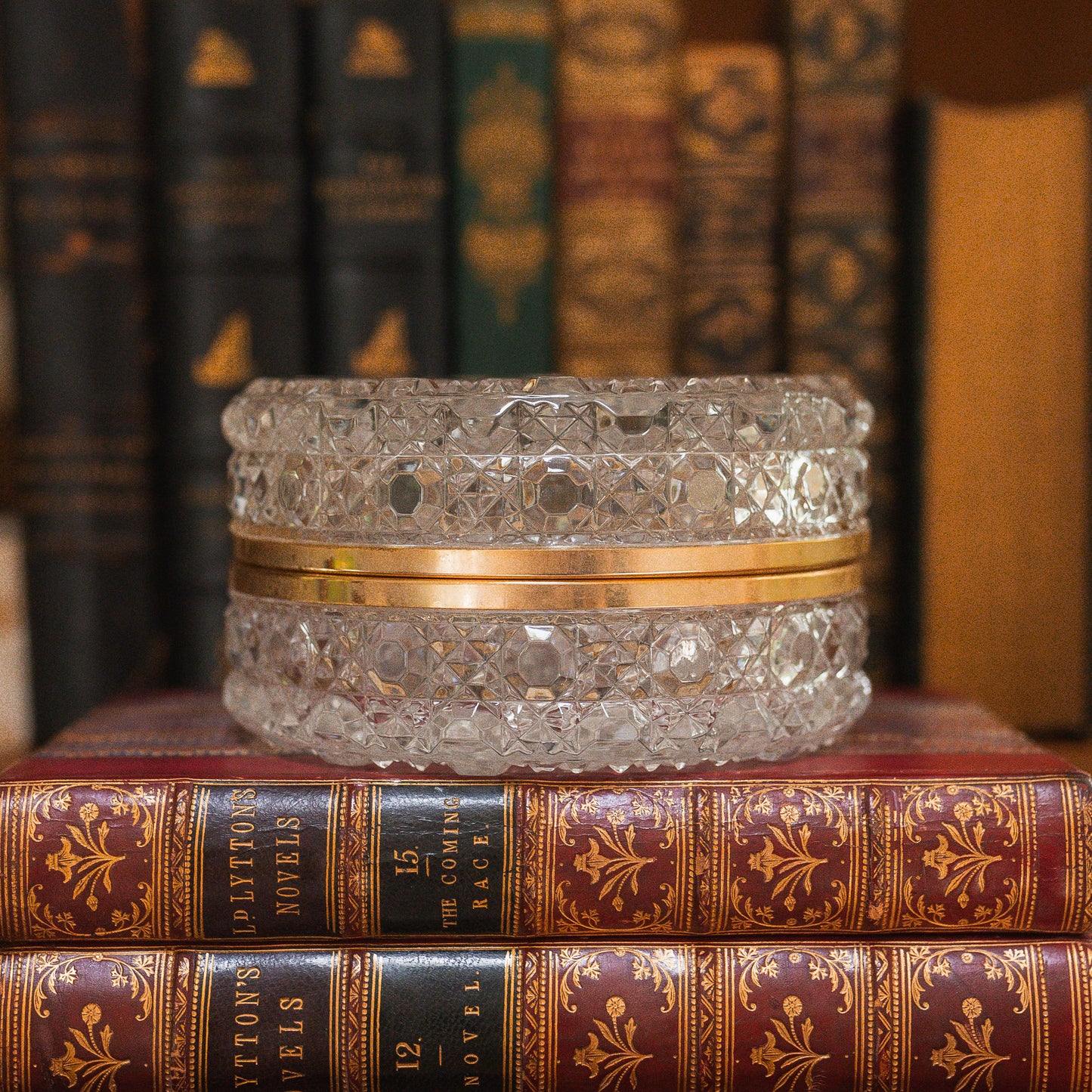 Vintage Cut Crystal Casket