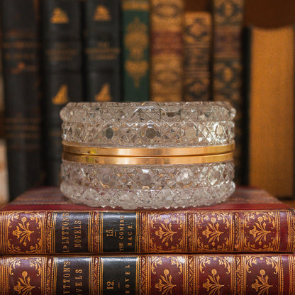 Vintage Cut Crystal Casket