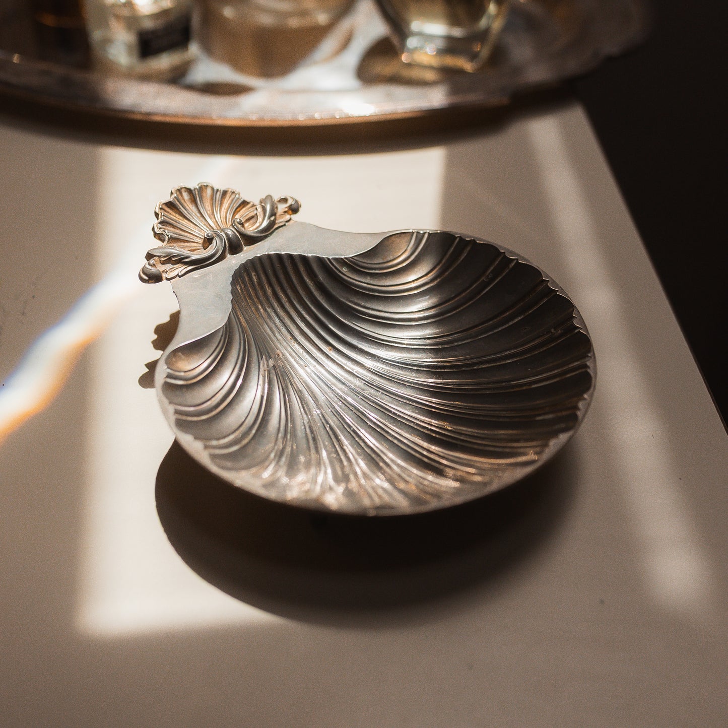 Pewter Shell Soap Dish
