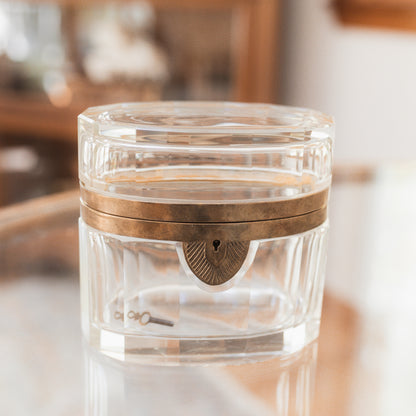 Antique French Crystal Casket Attributed to Baccarat