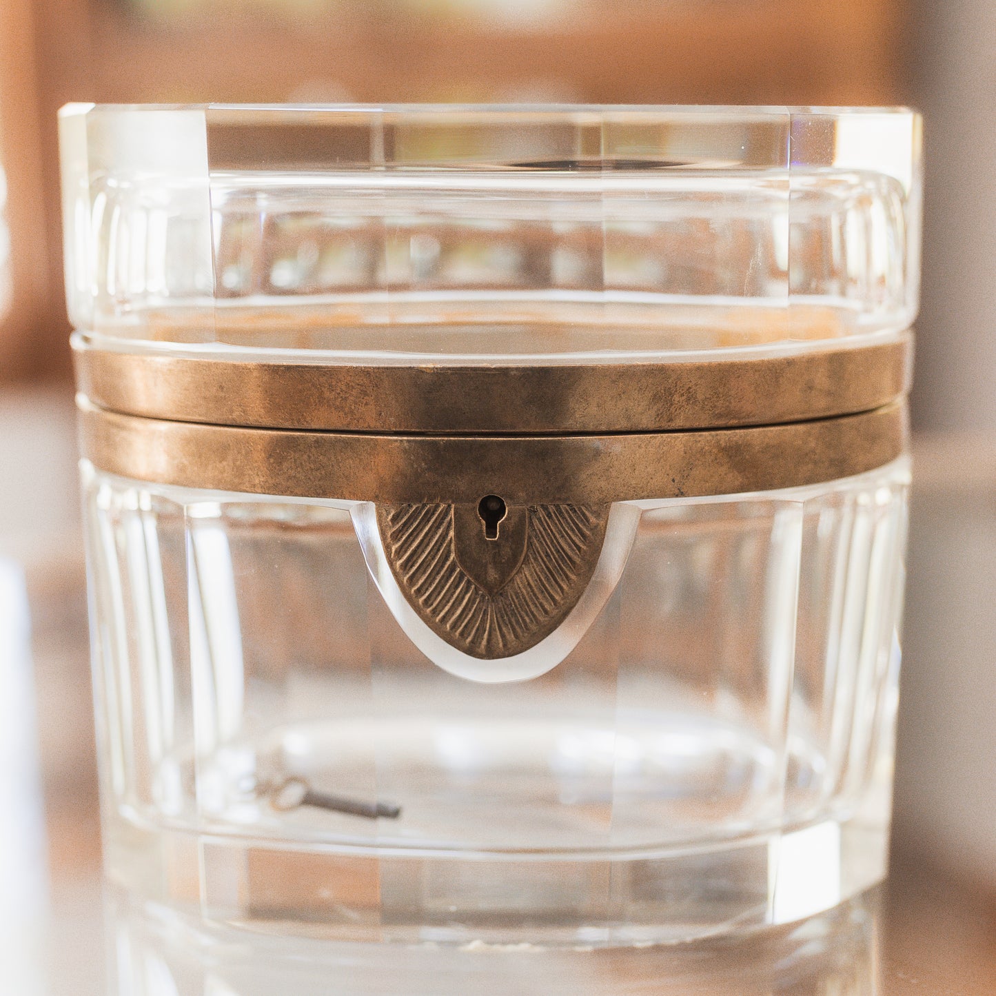 Antique French Crystal Casket Attributed to Baccarat