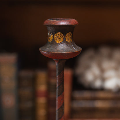 Folk Art Lighthouse Hand-Painted Candlesticks
