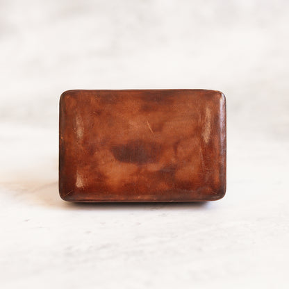 Vintage Italian Leather Trinket Box