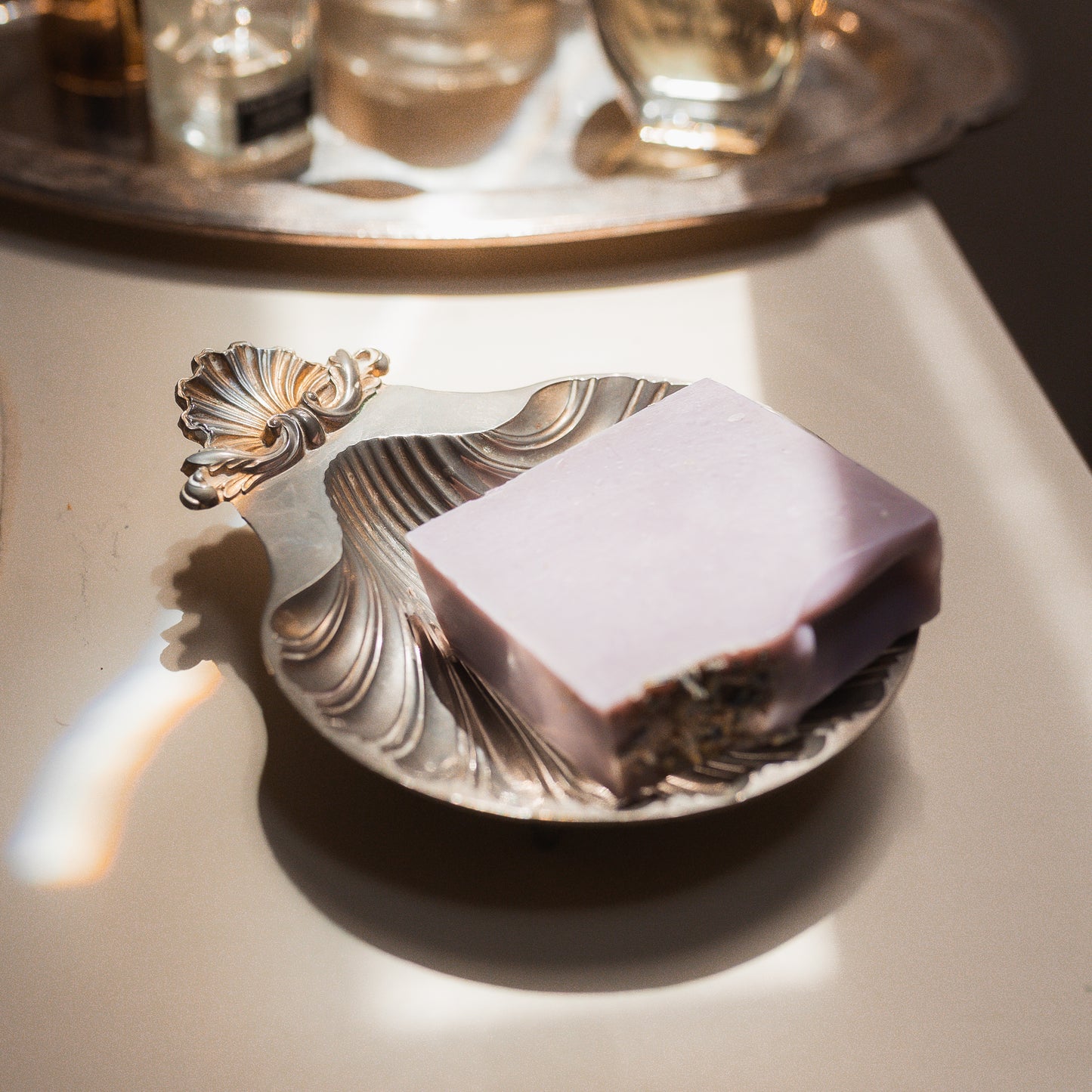 Pewter Shell Soap Dish