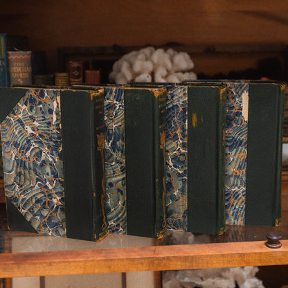 Set of 4 Antique Charles Dickens Books