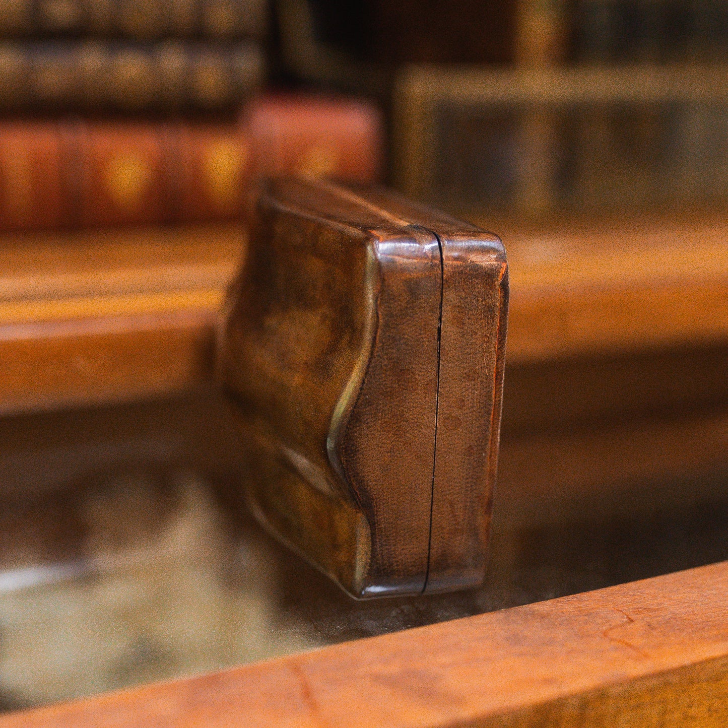 Vintage Peruzzi Leather Trinket Box