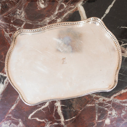 Antique Silver Gallery Edge Tray