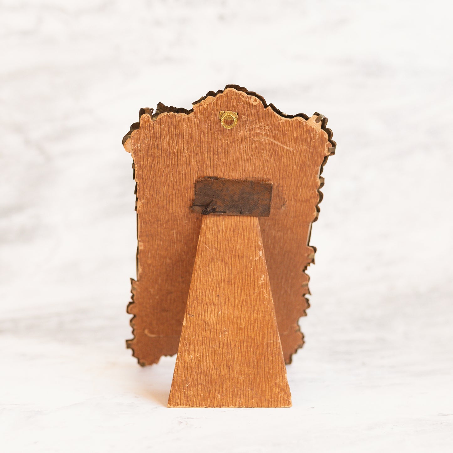 Antique Cast Metal Floral Frame