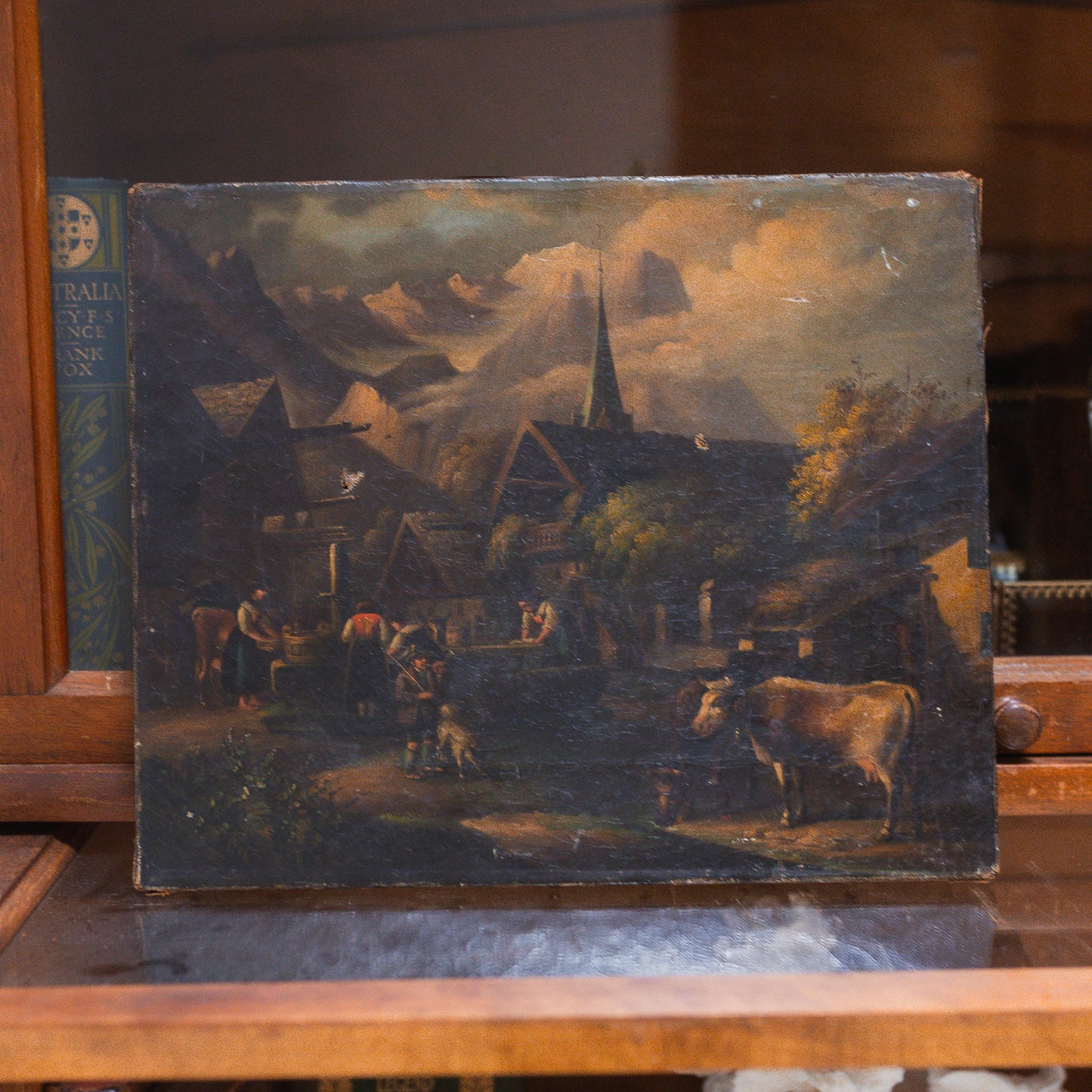 Black Forest Unframed Painting