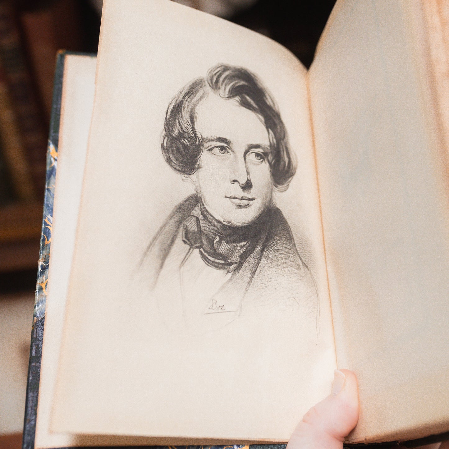 Set of 4 Antique Charles Dickens Books