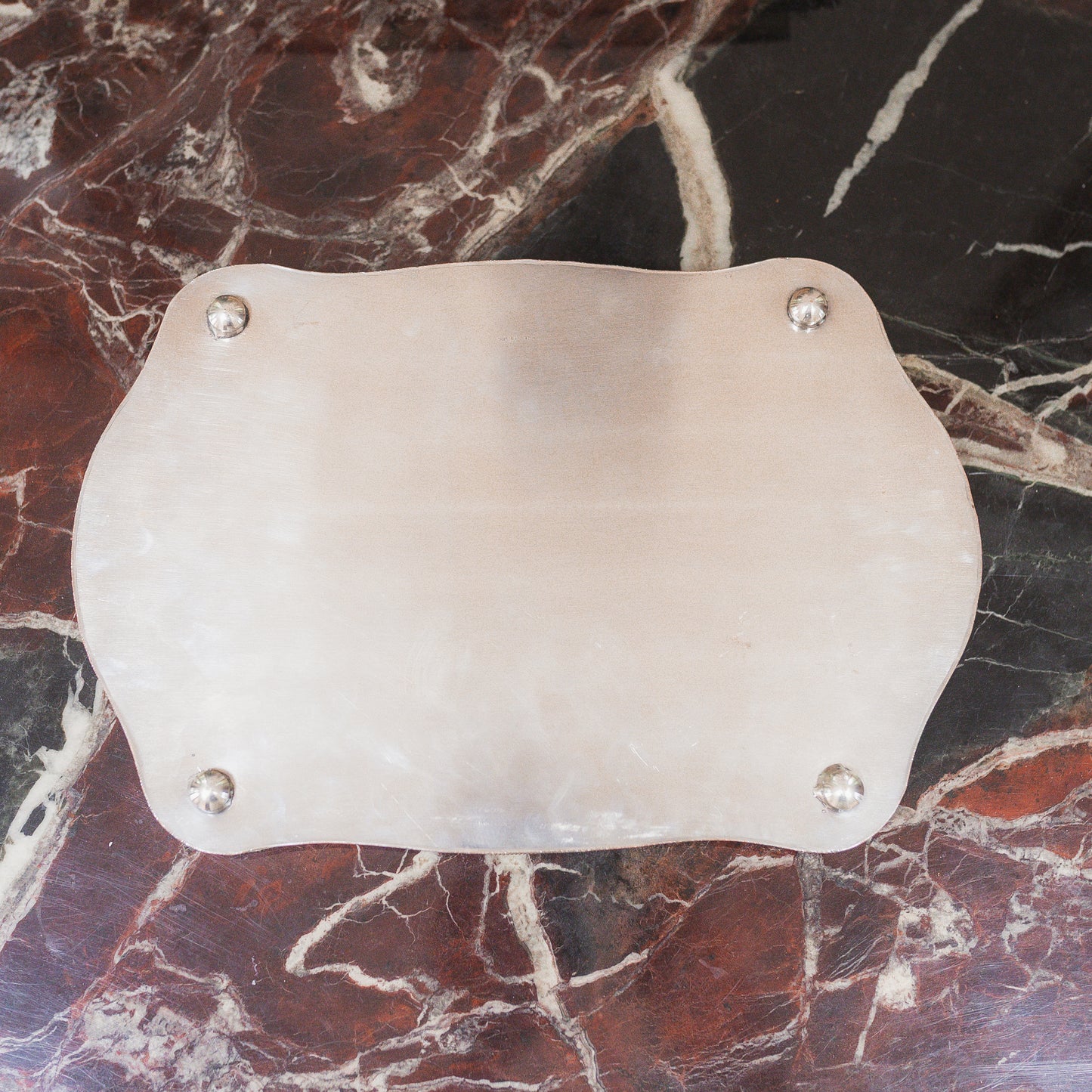 Antique Silver Gallery Edge Tray