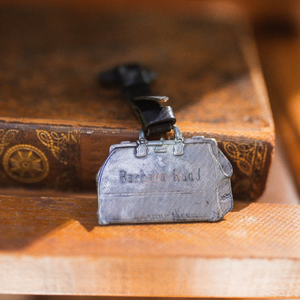 Antique Sterling Luggage Tag