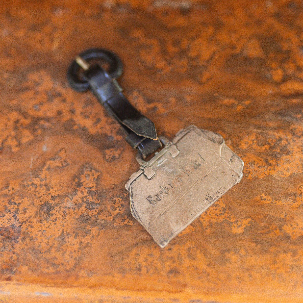 Antique Sterling Luggage Tag