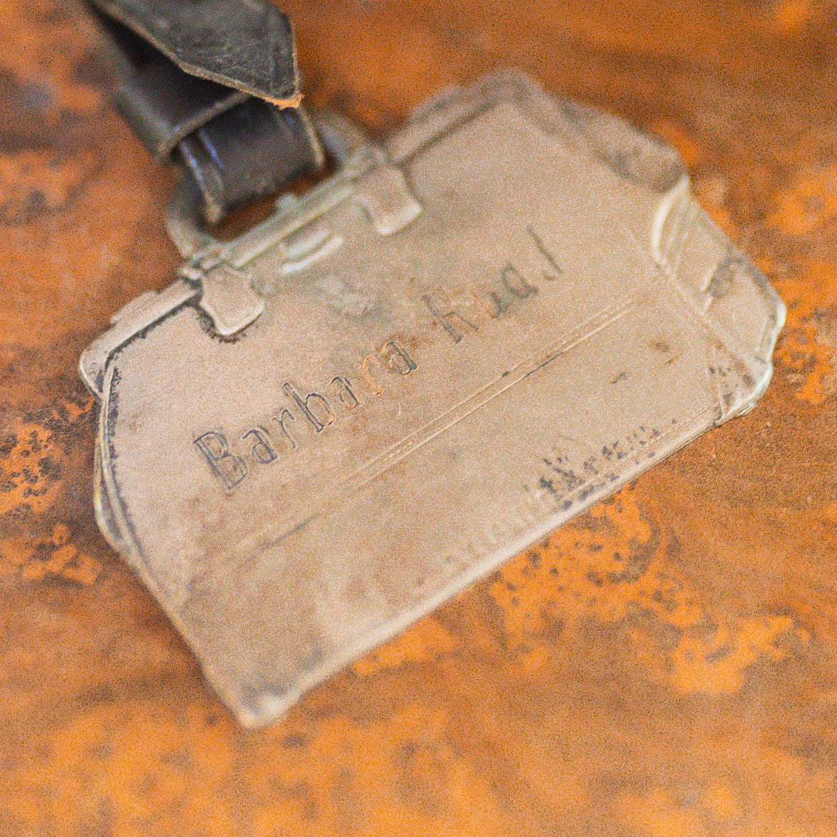 Antique Sterling Luggage Tag
