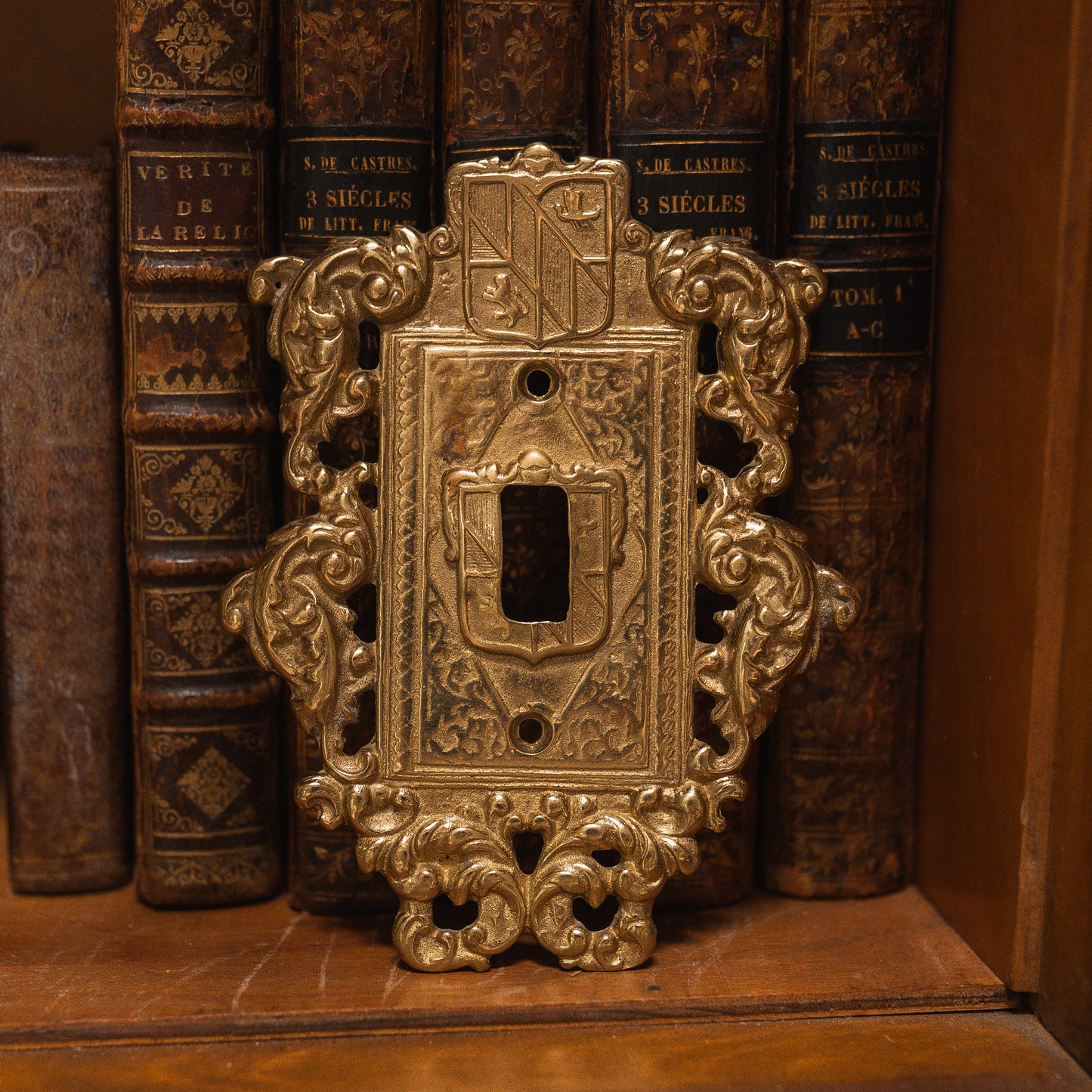 Brass Lightswitch Cover by Virginia Metalcrafters