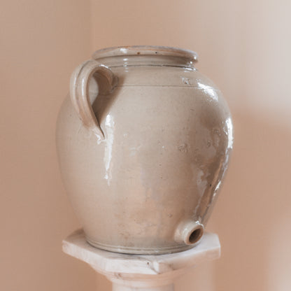 Large French Confit Jar in Creamy Glaze