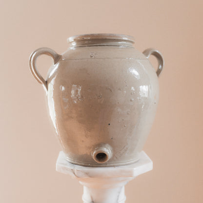Large French Confit Jar in Creamy Glaze