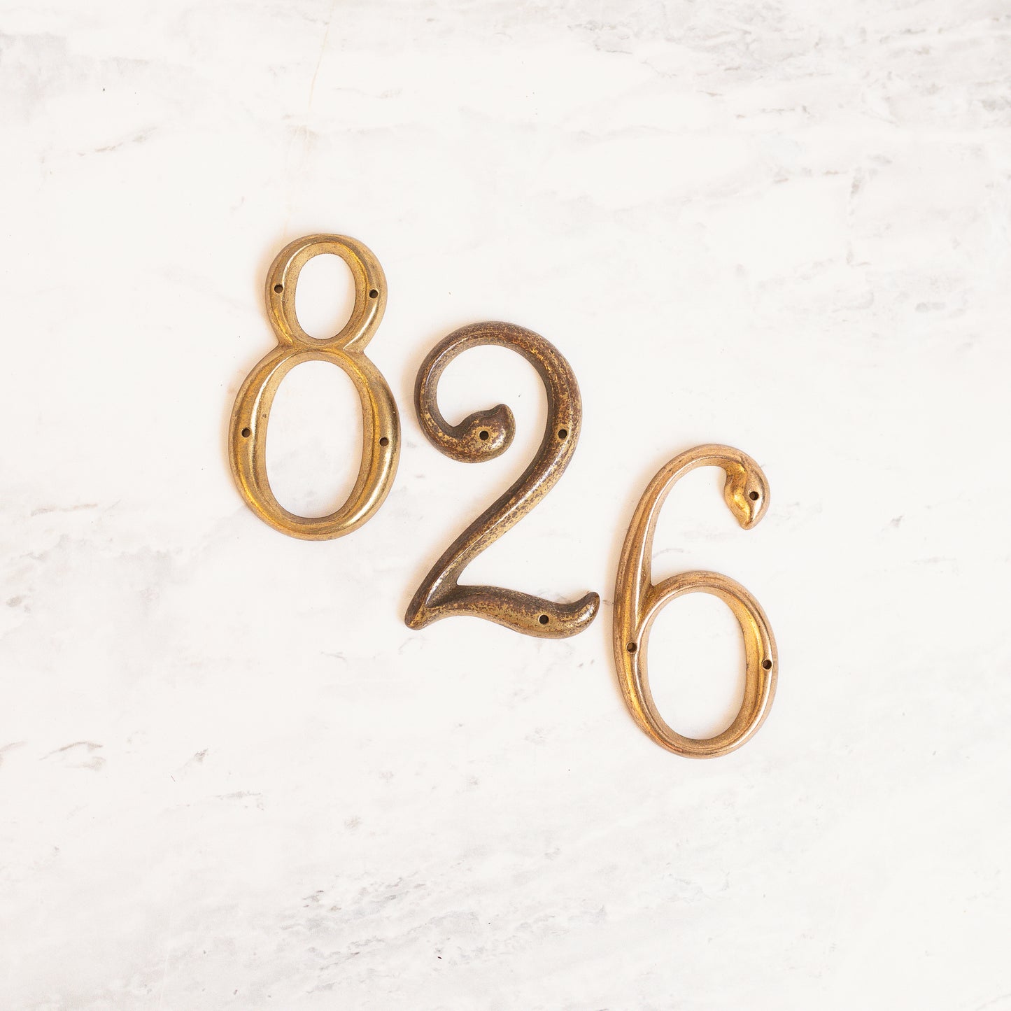 Vintage Brass House Numbers