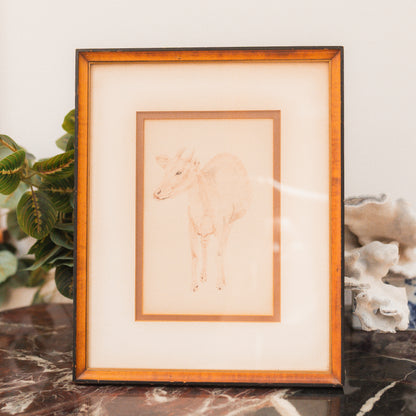 Vintage Goat Sketch