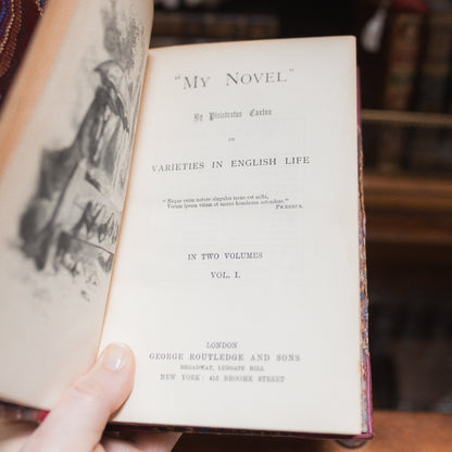 Set of 4 Antique Lytton's Novels