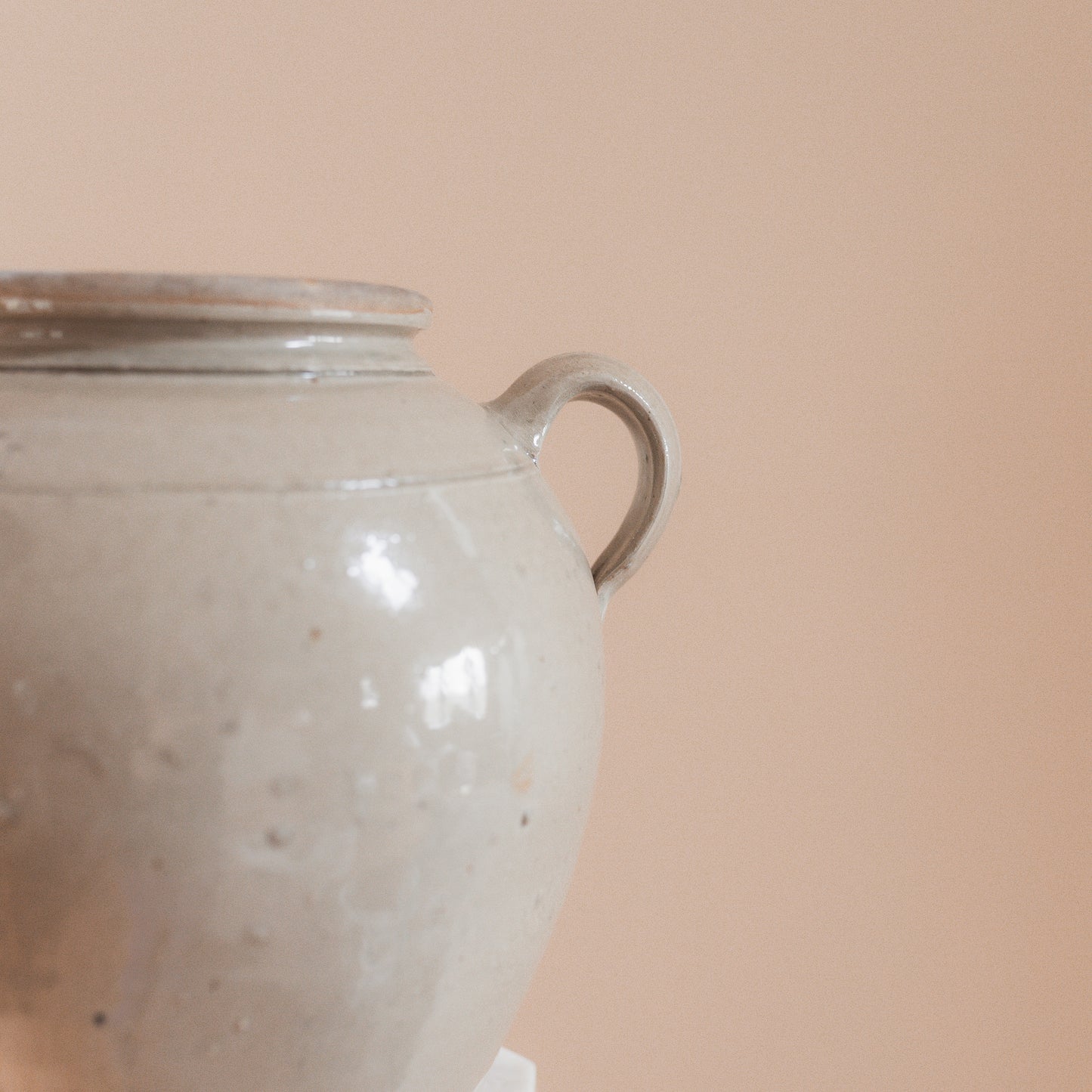 Large French Confit Jar in Creamy Glaze