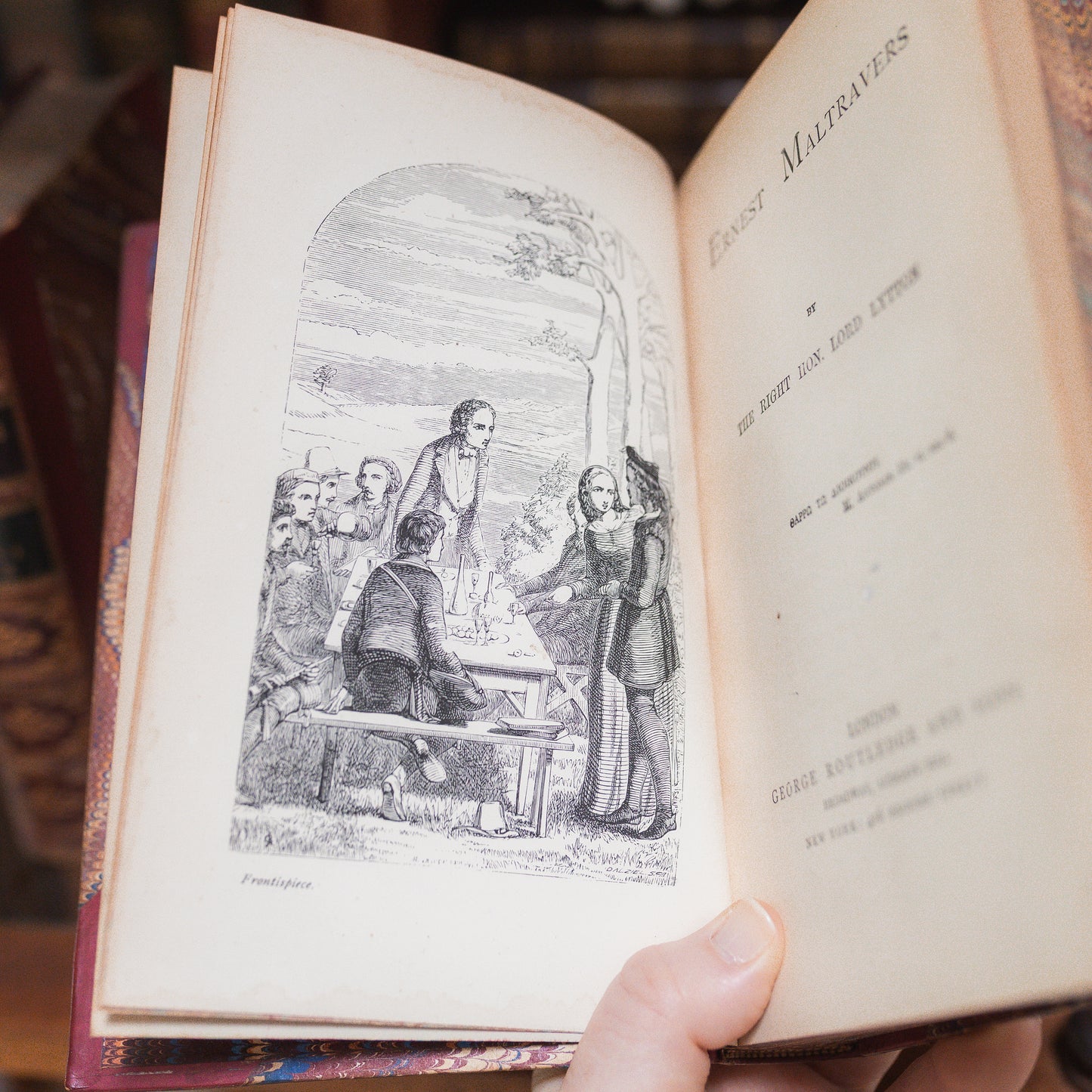Set of 4 Antique Lytton's Novels