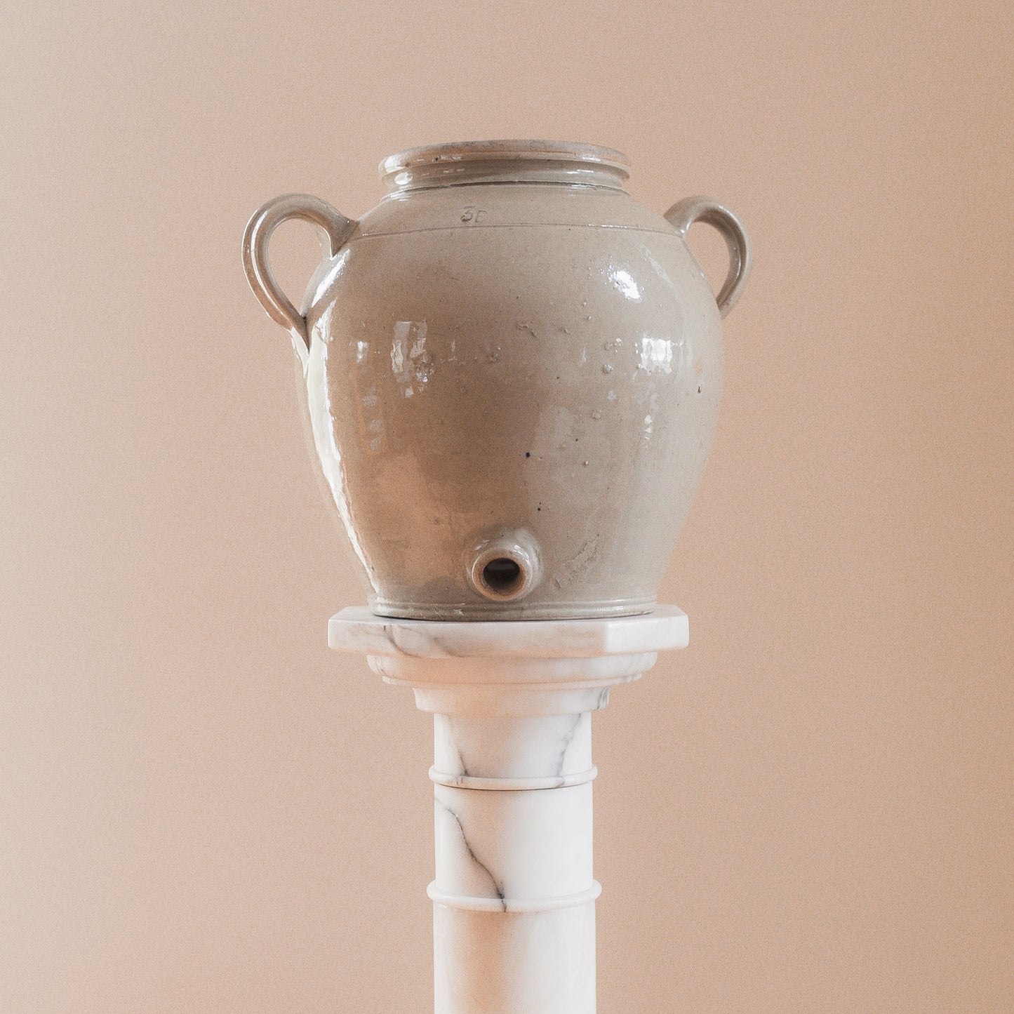 Large French Confit Jar in Creamy Glaze