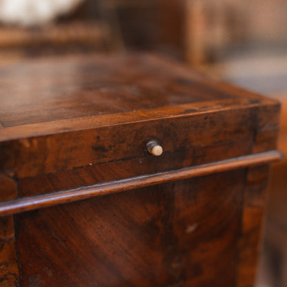 Antique Burlwood Tea Caddy