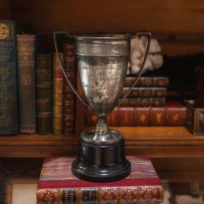 Vintage Silver Plated Running Trophy