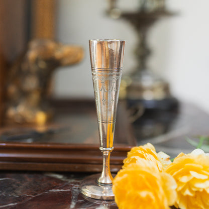 Antique James W. Tufts Quadruple-Plated Bud Vase