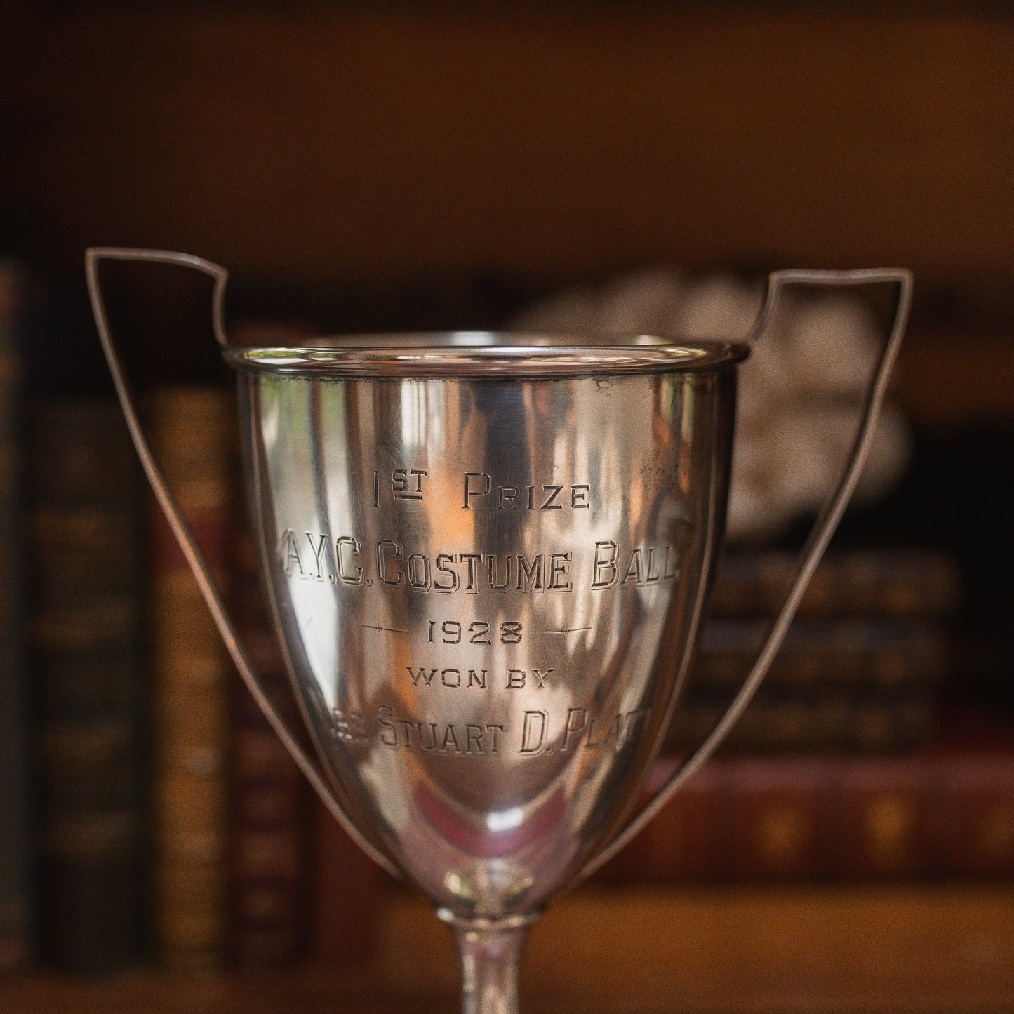 Sterling Silver Costume Ball Trophy